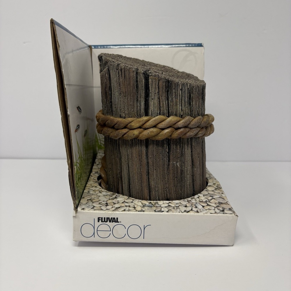 Fluval Aquarium Decor Faux Wood Log Rope Ornament Fish Tank Decoration